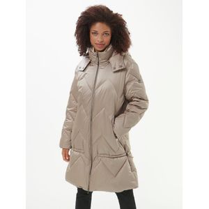 Gewatteerde jas Van Green Goose beige
