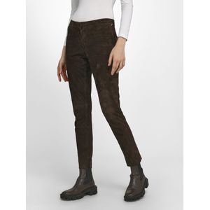 Leren broek geitensuèdeleer Van Fadenmeister Berlin bruin
