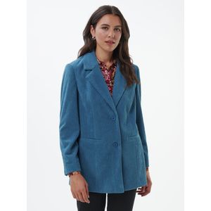 Cordblazer reverskraag Van Emilia Lay blauw