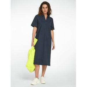 Jersey jurk Frederikke 100% katoen Van Green Cotton blauw