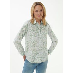 Blouse lange mouwen Van Peter Hahn wit