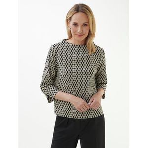 Shirt ronde hals Van Peter Hahn zwart