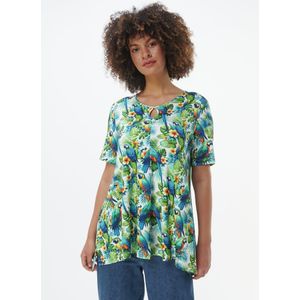 Overhemd ronde hals Van Emilia Lay blauw