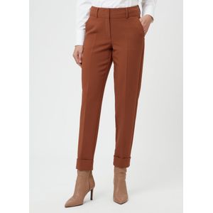 Enkellange broek persplooien Van Fadenmeister Berlin bruin