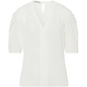 Blouse 1/2 mouwen Van Uta Raasch wit