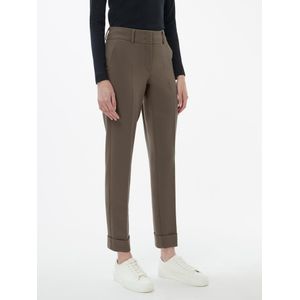 Enkellange broek persplooien Van Fadenmeister Berlin beige