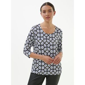 Shirt ronde hals Van Emilia Lay wit