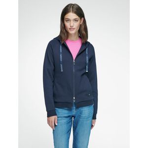Sweatvest capuchon en lange raglanmouwen Van Joop! blauw