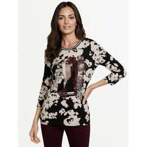 T-shirt ronde hals Van Betty Barclay zwart