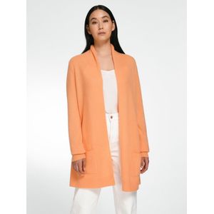 Lang vest 100% scheerwol Van Peter Hahn oranje