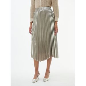 Lange plissérok Van BASLER beige