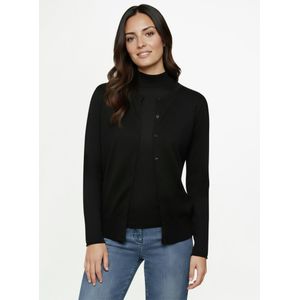 vest ronde hals Van Peter Hahn zwart