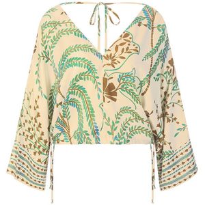 Blouse 3/4 vleermuismouwen Van Riani beige