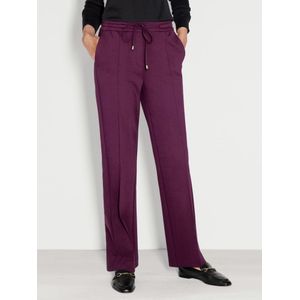 Jersey broek pasvorm Cornelia Van Peter Hahn rood