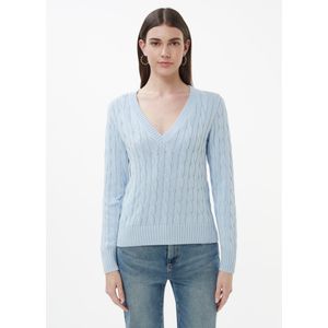 Trui V-hals Van Peter Hahn blauw