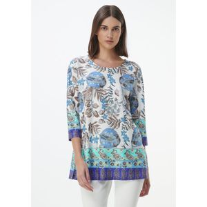 Shirt Trine Van Green Cotton wit
