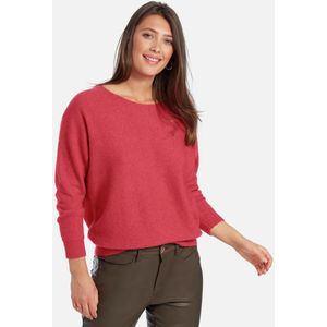 Trui lange mouwen en boothals Van Peter Hahn rood