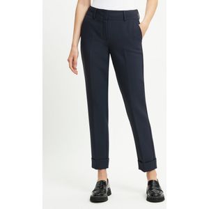 Enkellange broek persplooien Van Fadenmeister Berlin blauw