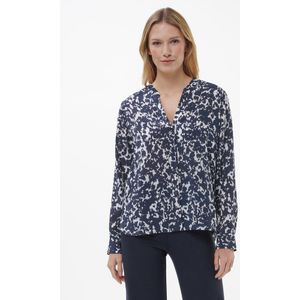 Blouse kraagstrik Van BASLER blauw