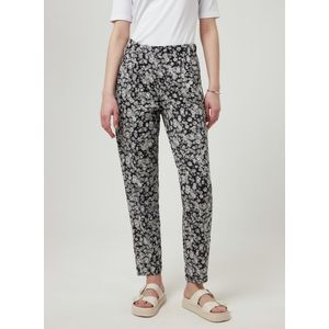 Enkellange bandplooibroek Karla Van Green Cotton zwart