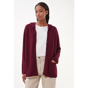 Capuchonvest lange raglanmouwen Van include paars