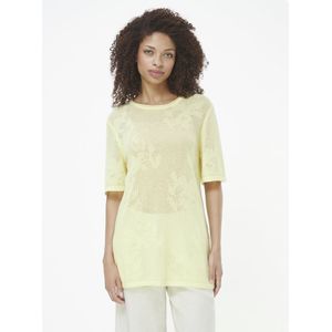 Trui ronde hals Van Peter Hahn geel