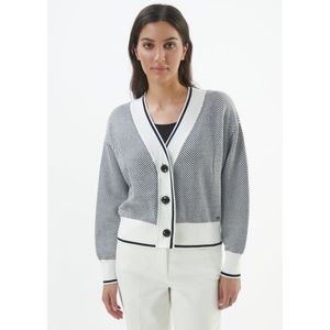 Vest diepe V-hals Van BASLER wit