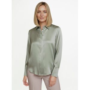 Blouse in zijdemix Van Fadenmeister Berlin groen
