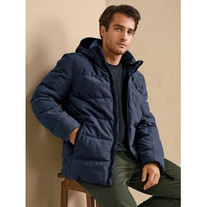 Doorgestikt cordjack Van CALAMAR blauw