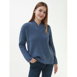 Trui V-hals Van Peter Hahn blauw