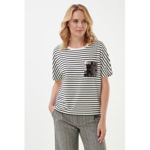 Shirt ronde hals Van oui wit