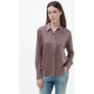 Blouse in zijdemix Van Fadenmeister Berlin paars