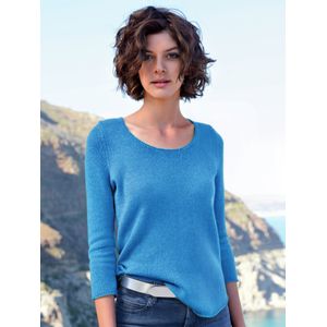 Trui 100% kasjmier, Topkwaliteit Van Peter Hahn Cashmere blauw