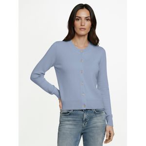 Cardigan ronde hals Van Peter Hahn blauw