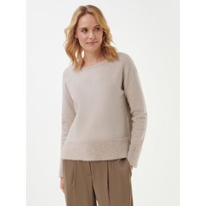 Trui ronde hals Van Betty Barclay beige