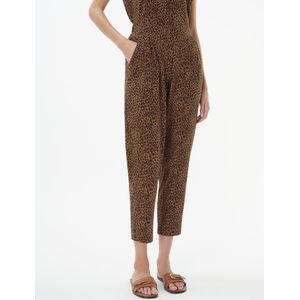 Enkellange bandplooibroek Karla Van Green Cotton zwart