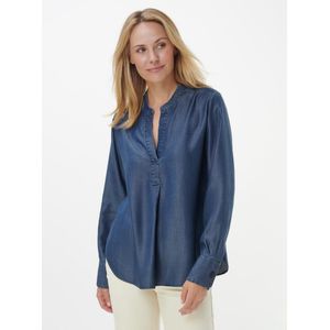 Jeansblouse lange mouwen Van Peter Hahn denim