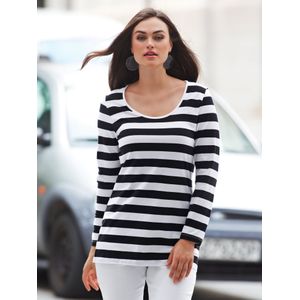 Shirt ronde hals en lange mouwen Van Anna Aura zwart