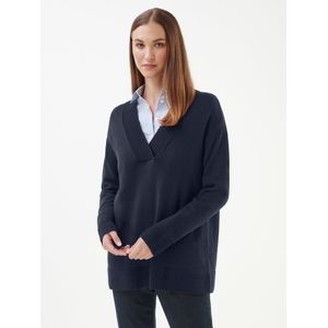 Trui V-hals Van Peter Hahn blauw