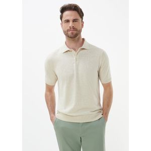 Gebreide polo Van Louis Sayn beige