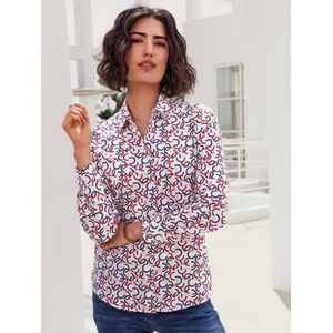 Blouse 100% katoen Van Peter Hahn wit