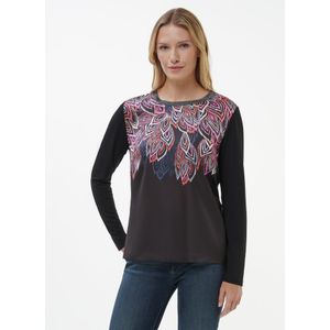 Shirt lange mouwen Van Peter Hahn zwart