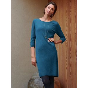 INCLUDE - Tricotjurk - Turquoise - 3/4-mouwen