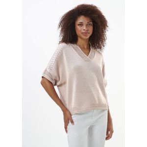 V-trui Van Peter Hahn beige