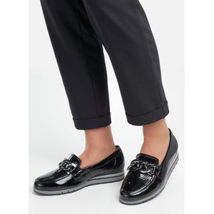 Gabor Comfort - Instappers - Zwart - Met Kettingelement