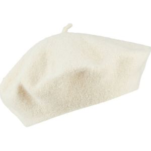 Baret 100% wol Van Peter Hahn wit