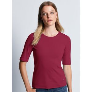 Shirt ronde hals model Velvet Van Bogner rood