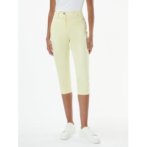 Comfort Fit capribroek Van Peter Hahn geel