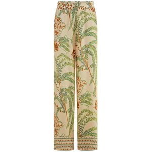 Een slip-on broek Van Riani beige