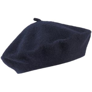 Baret 100% wol Van Peter Hahn blauw